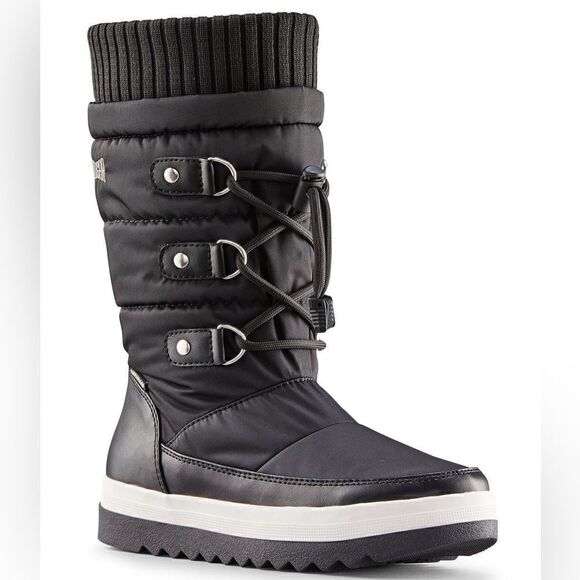 Cougar Womens Mavis BLACK Snow Boots Size 7 - Picture 1 of 8